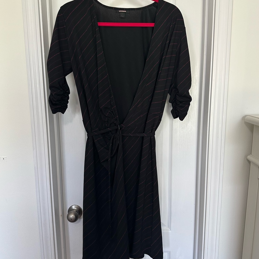 Black Striped Dress